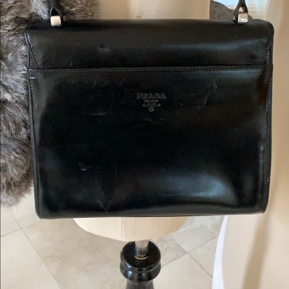 Prada Bags Authentic Vintage Prada Calf Leather Shoulder Bag Poshmark
